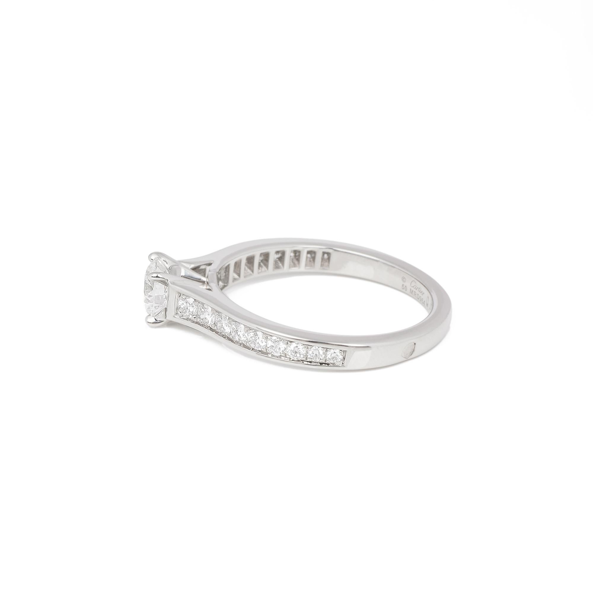 Cartier 1895 Diamond Ring In Excellent Condition In Bishop's Stortford, Hertfordshire