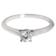Cartier 1895 Diamond Solitaire Engagement Ring in Platinum E IF 0.25 CTW