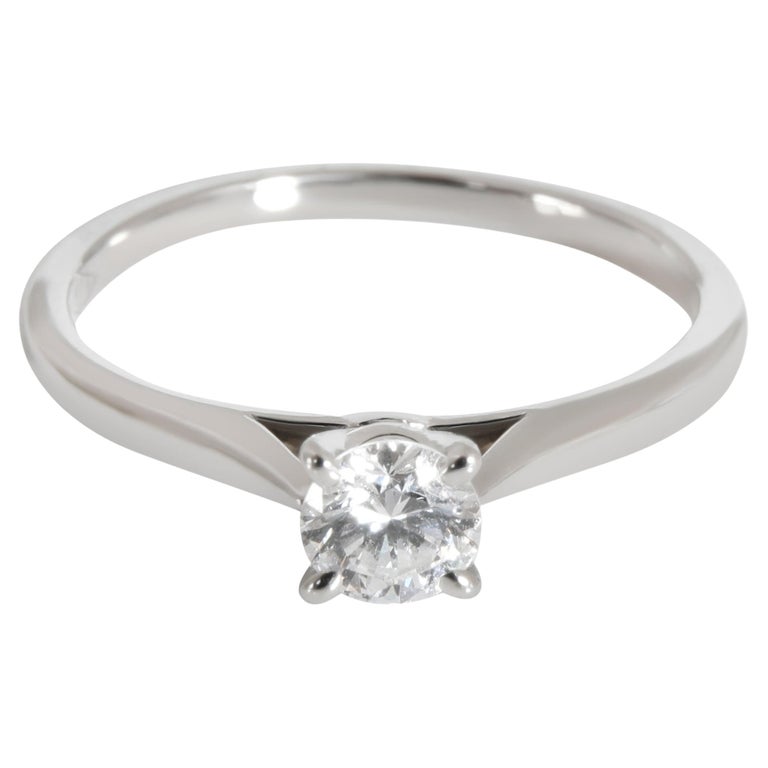 Cartier 1895 Solitaire Diamond Engagement Ring In Platinum E Vvs2 1 78 Carat For Sale At 1stdibs