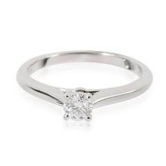 Cartier 1895 Diamond Solitaire Engagement Ring in Platinum E VVS2 0.25 CTW