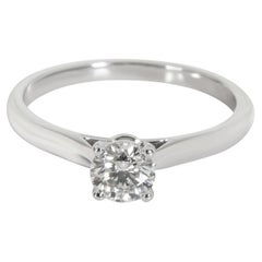 Cartier 1895 Diamond Solitaire Engagement Ring in Platinum F VS2 0.46 CTW