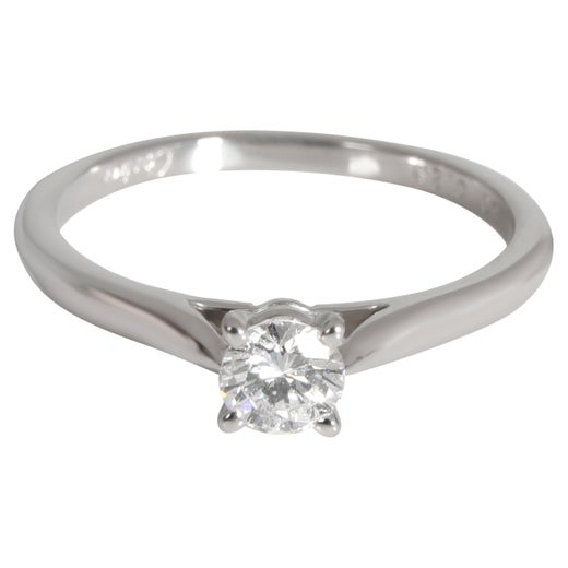 Cartier 1895 Solitaire Diamond Engagement Ring In Platinum E Vvs2 1 78 Carat For Sale At 1stdibs