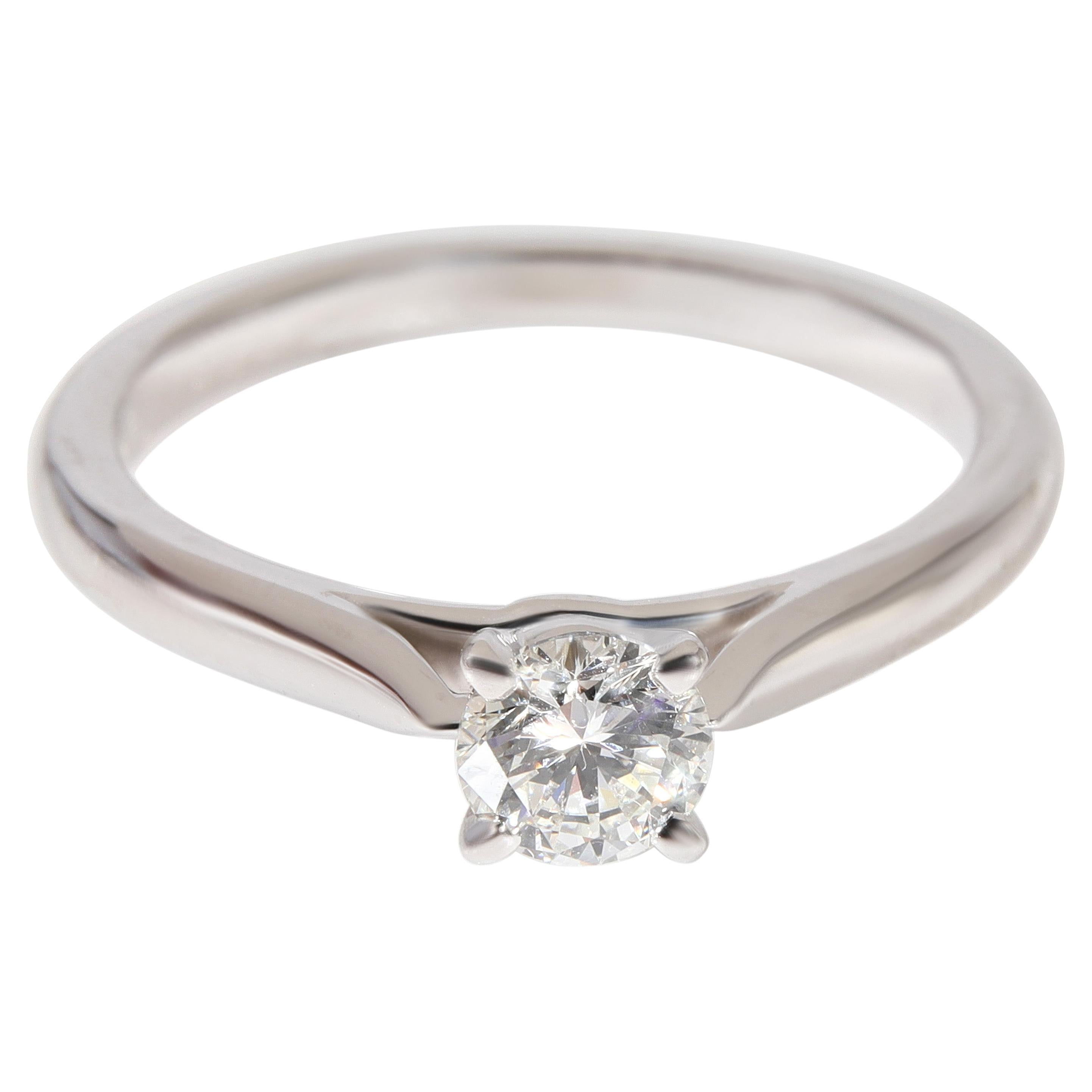 Cartier 1895 Diamond Solitaire Engagement Ring in Platinum G VS1 0.35 CTW For Sale