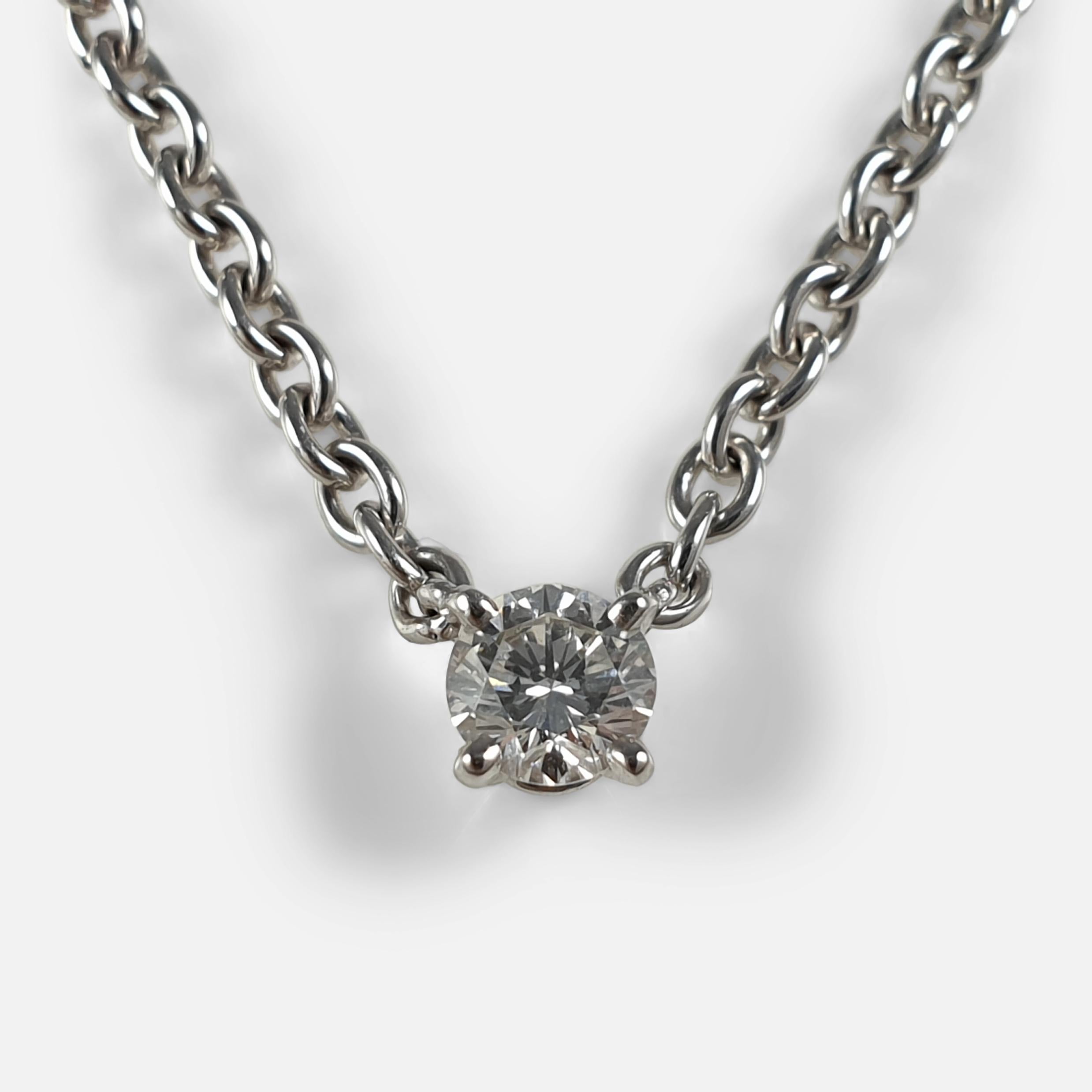 Cartier 1895 Diamond Solitaire Necklace 4