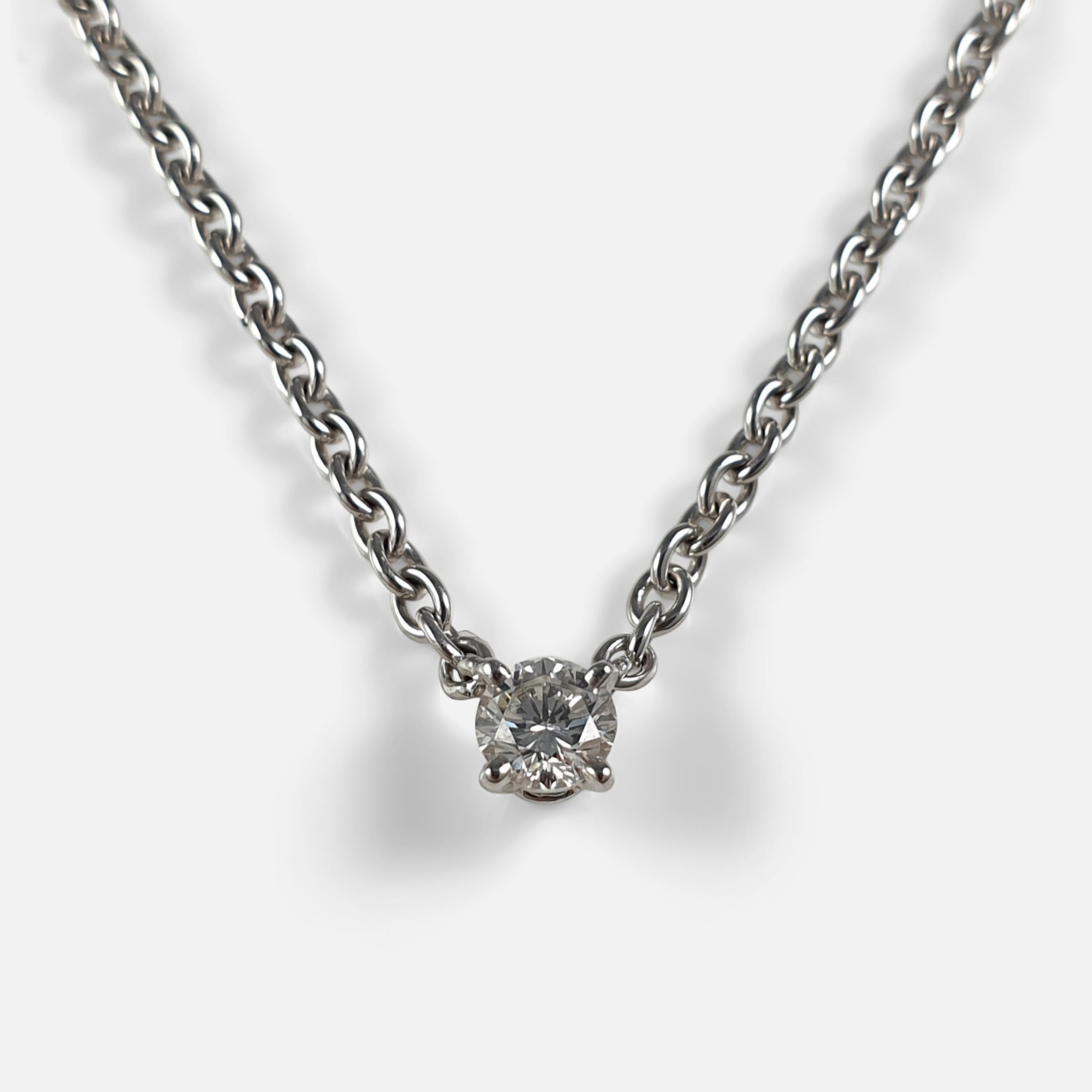 Cartier 1895 Diamond Solitaire Necklace 