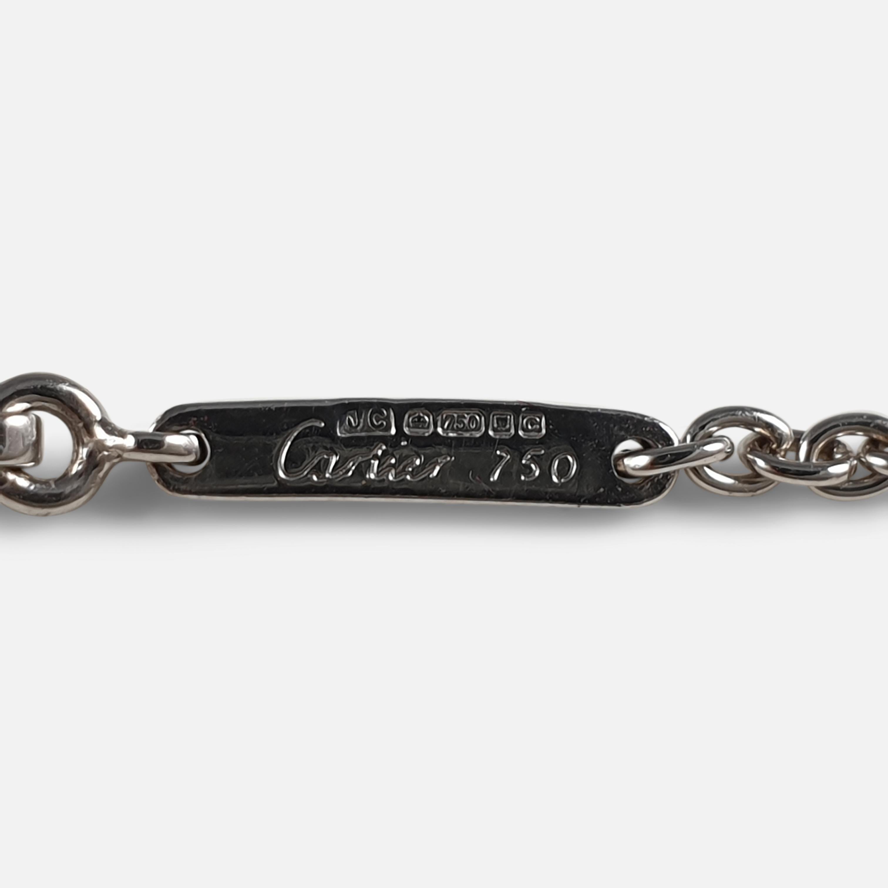 Cartier 1895 Diamond Solitaire Necklace In Good Condition In Glasgow, GB