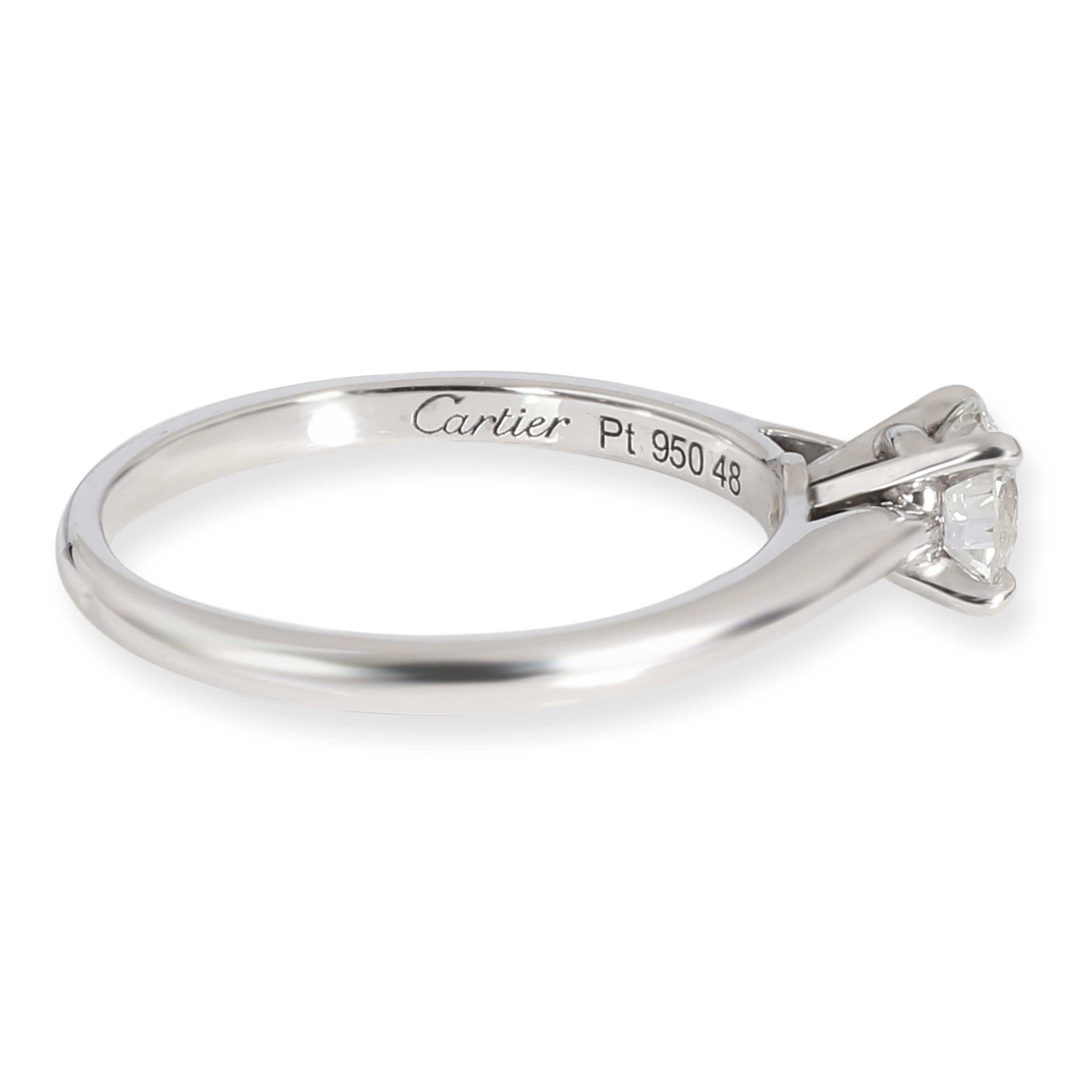 cartier solitaire 1895 platinum diamond price