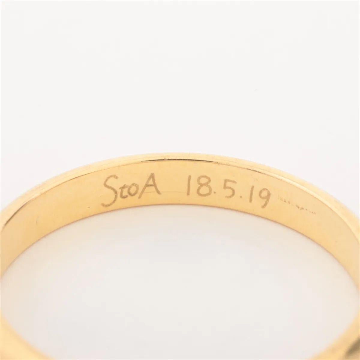 Cartier 1895 Diamond Wedding Ring Yellow Gold For Sale 1