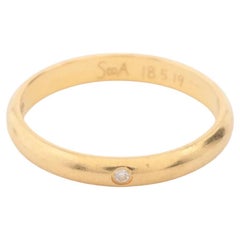 Cartier 1895 Diamond Wedding Ring Yellow Gold