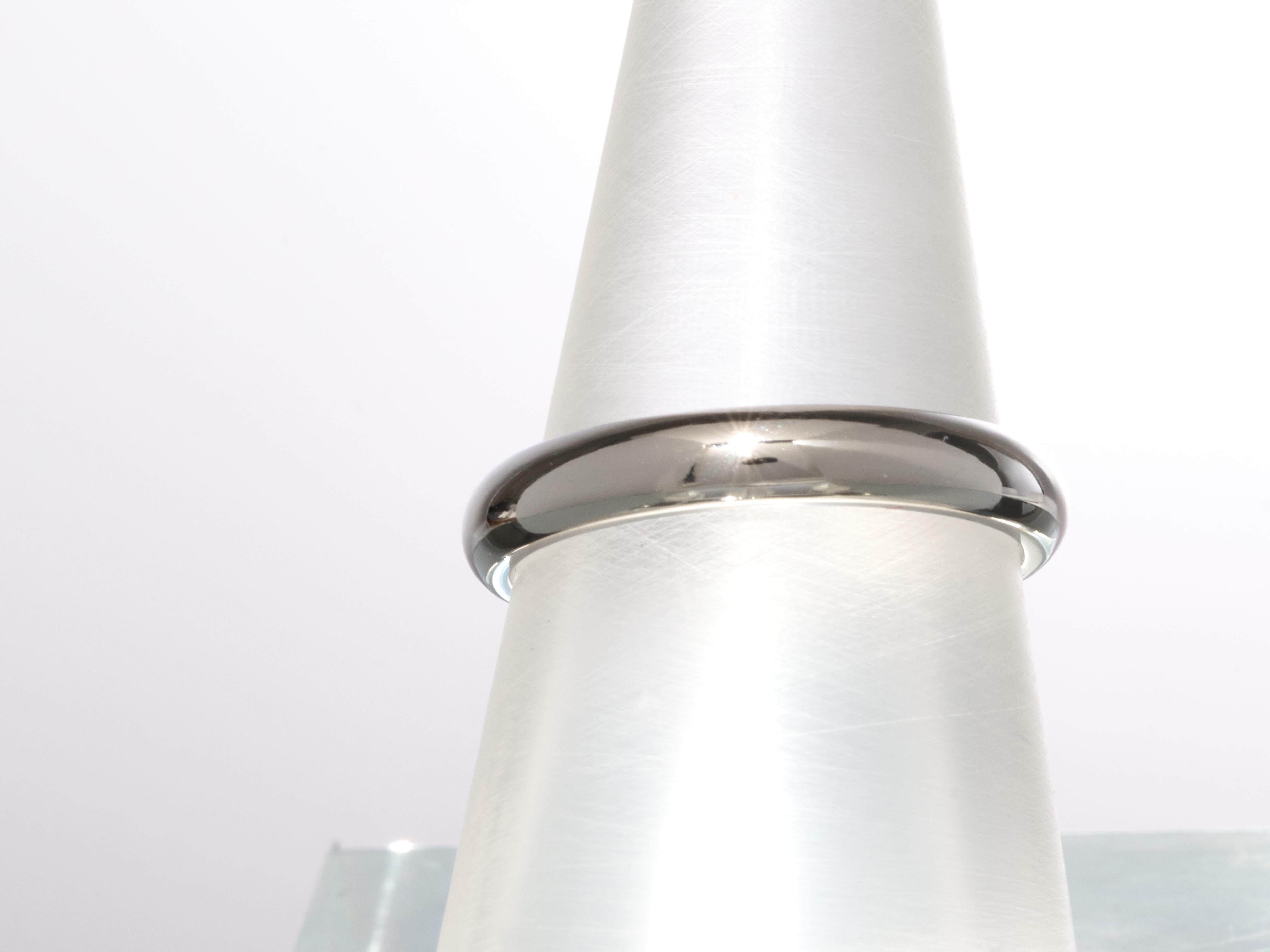Cartier 1895 Alianza de Platino 3,5 mm Diamantes Tamaño 53 Caja Papeles en venta 6