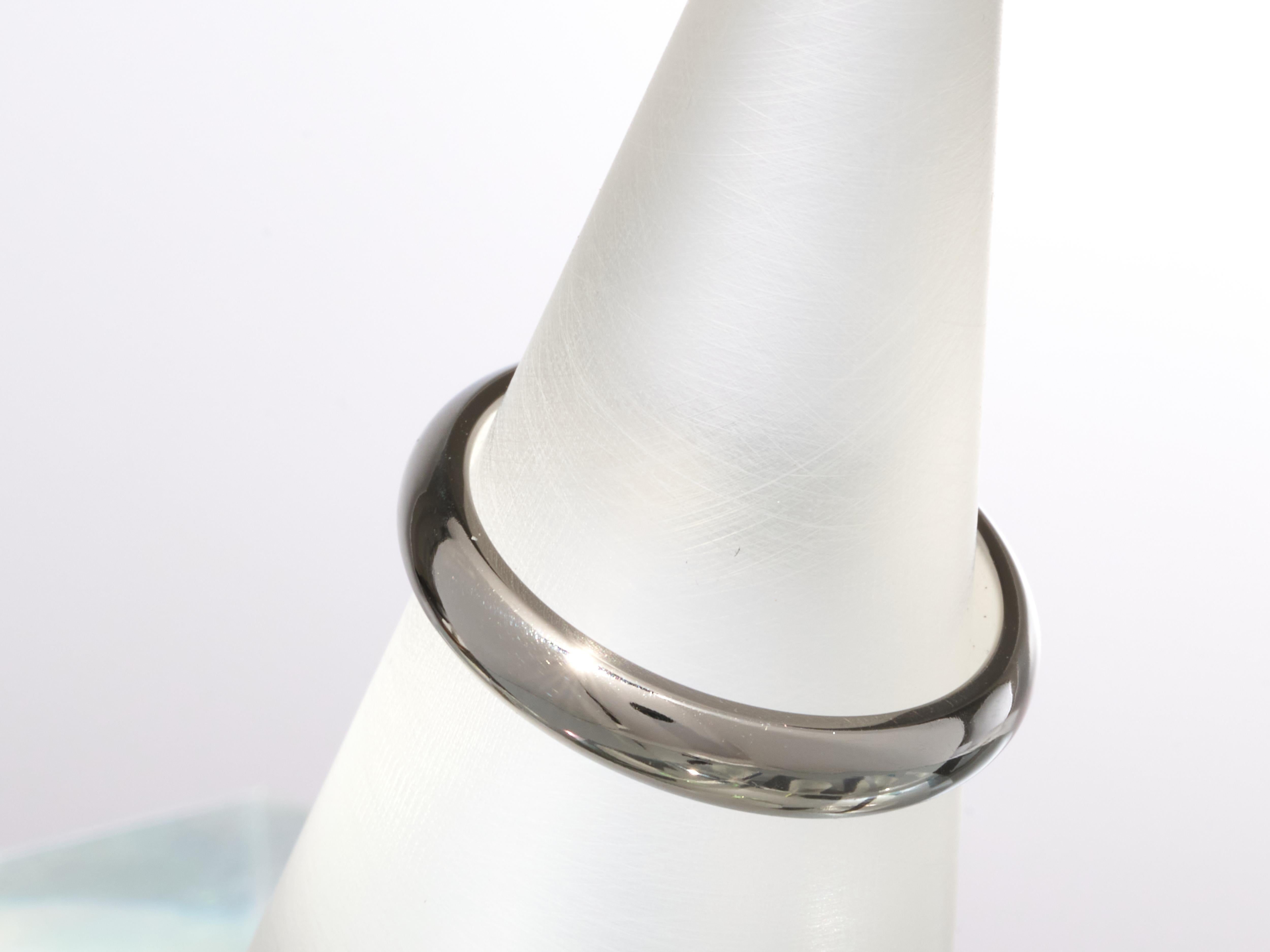 Cartier 1895 Alianza de Platino 3,5 mm Diamantes Tamaño 53 Caja Papeles en venta 11