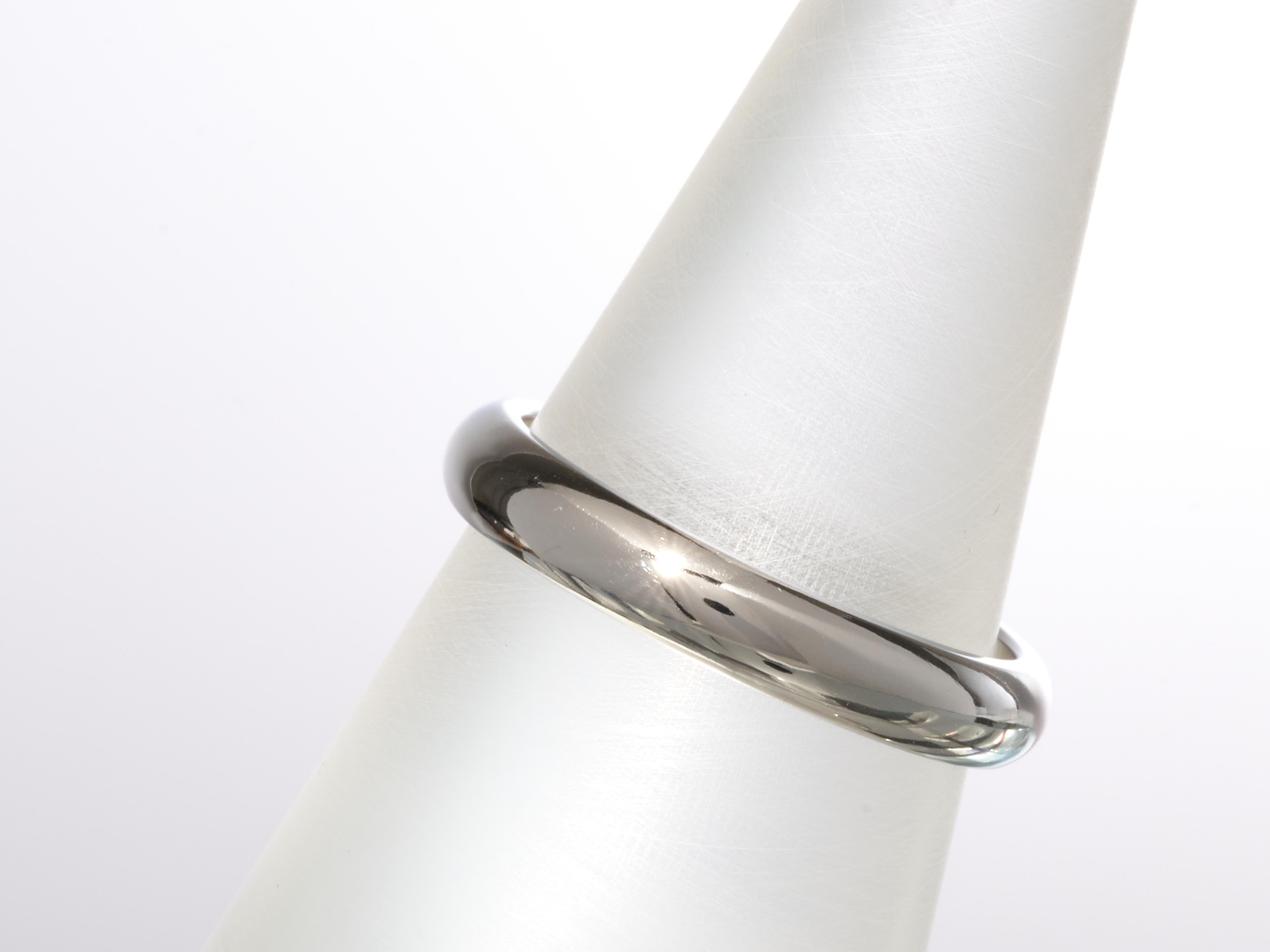 Cartier 1895 Alianza de Platino 3,5 mm Diamantes Tamaño 53 Caja Papeles en venta 12