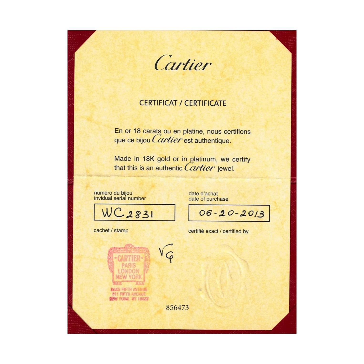 Cartier 1895 Platin-Diamant-Verlobungsring mit rundem .25 Karat FVS1 im Angebot 5