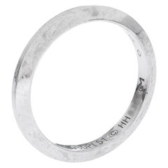 Cartier 1895 Platinum Wedding Band Ring Size 51