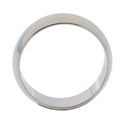 Cartier 1895 Platinum Wedding Band Ring Size 52