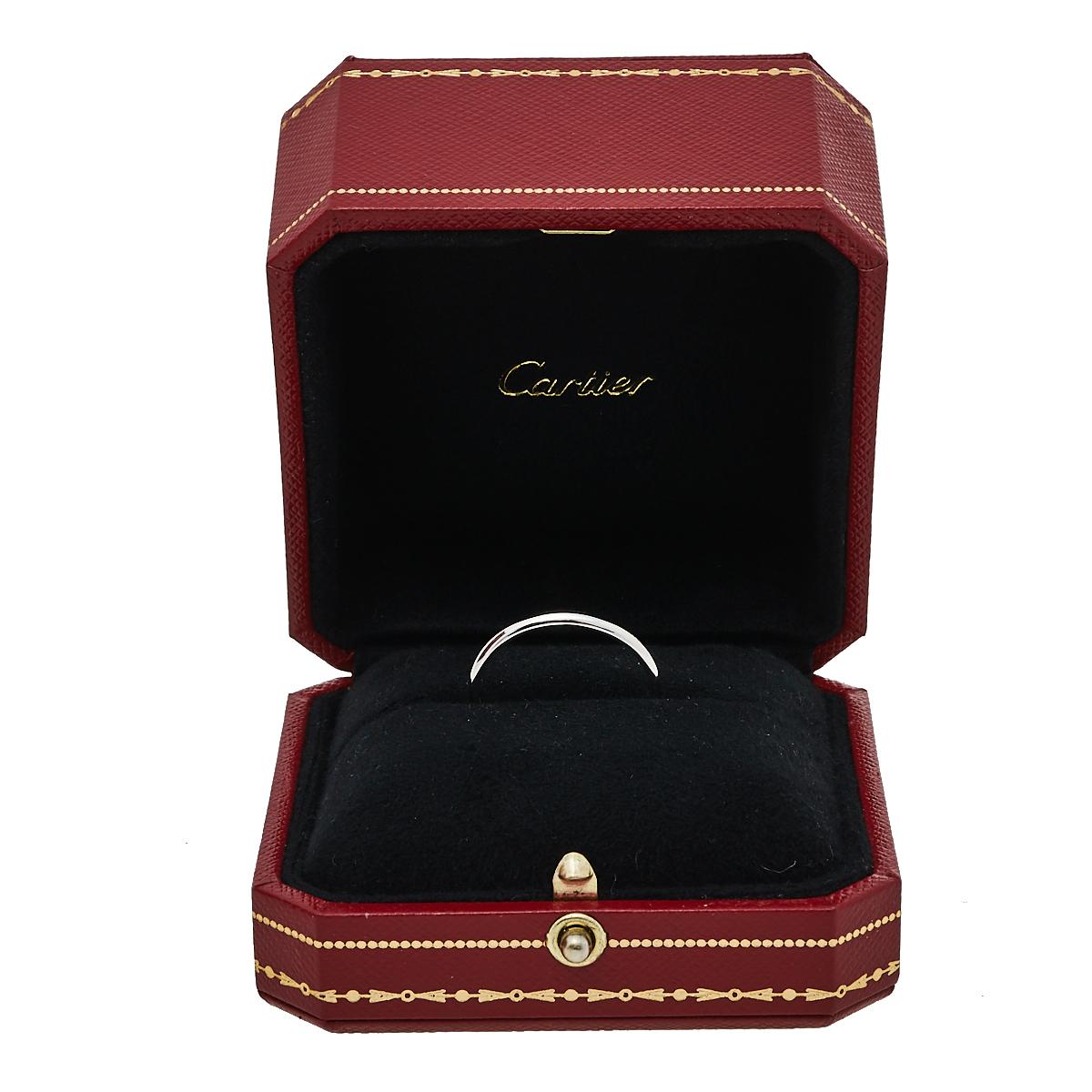 Men's Cartier 1895 Platinum Wedding Band Ring Size 65