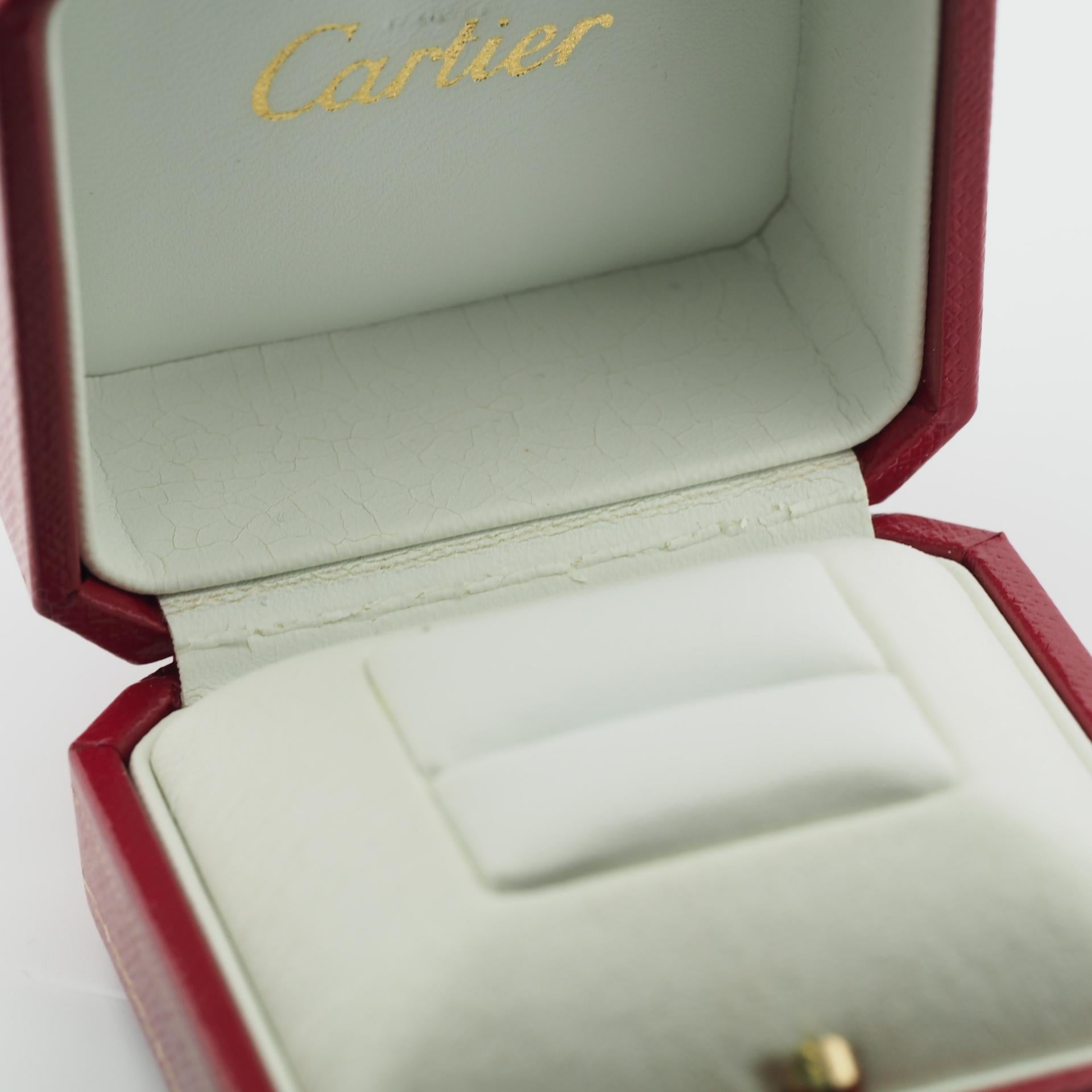 Cartier 1895 Bague solitaire avec diamant de 0,18 carat Pt 49 en vente 4