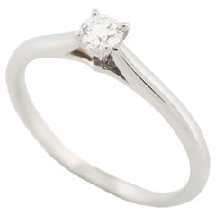 Cartier 1895 Solitaire 0.24 Carat Diamond Ring Pt 58