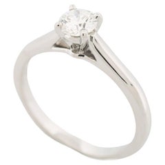 Cartier 1895 Solitär 0,40 Karat Solitär Diamantring Pt 50 US 5.0