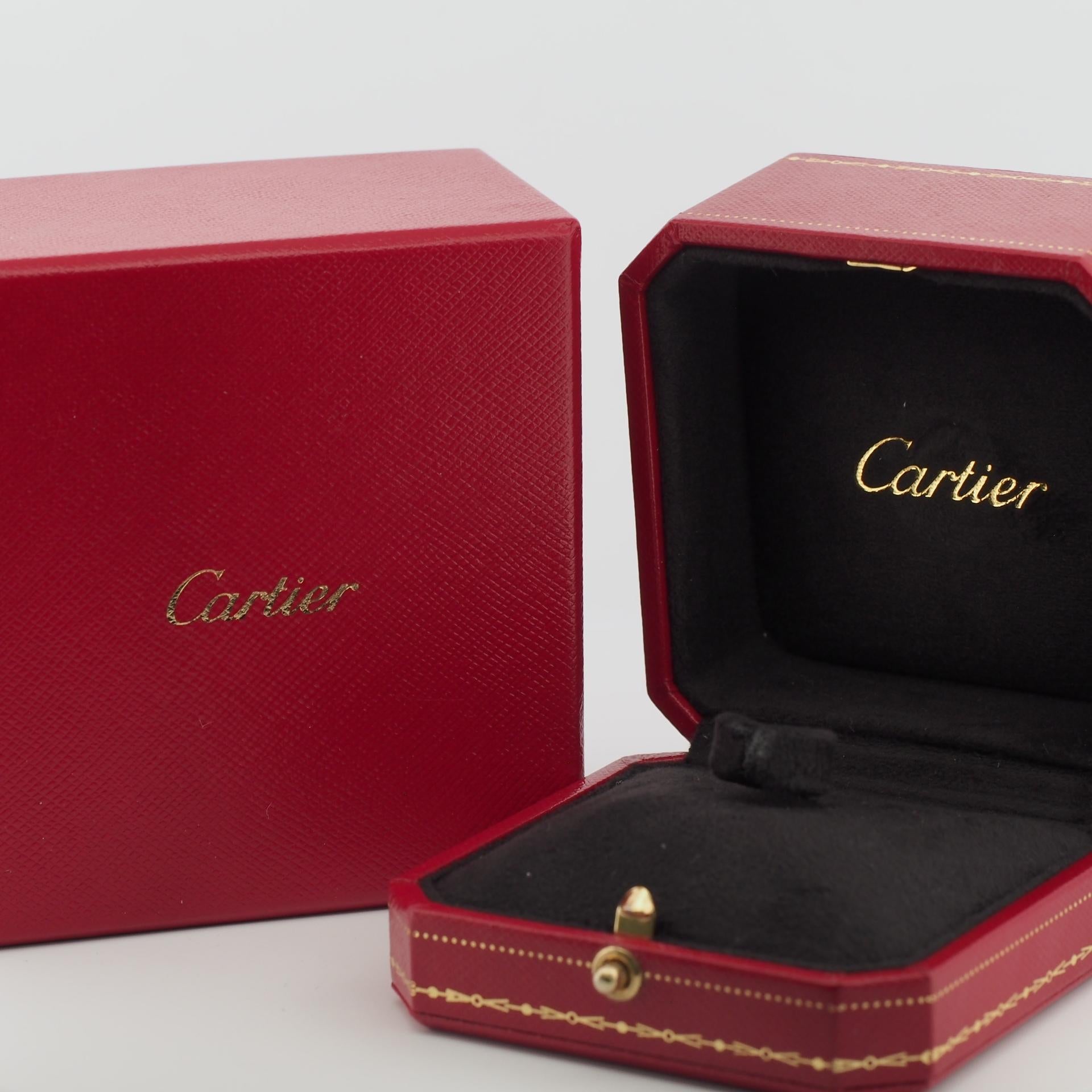 Cartier 1895 Solitaire 0.45 Carat Solitaire Diamond Ring Pt 51 US 5.5 7