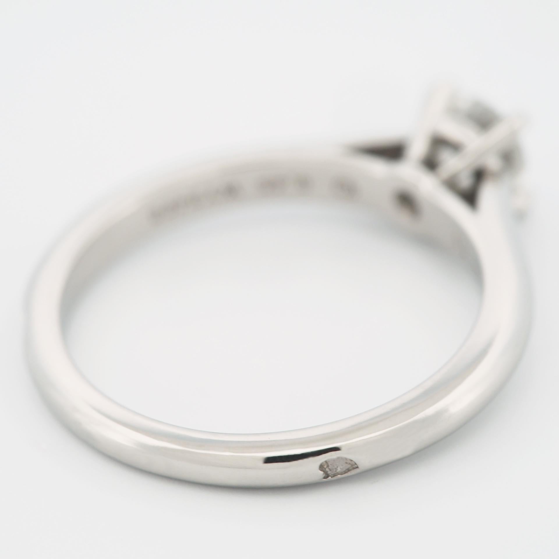 Women's Cartier 1895 Solitaire 0.45 Carat Solitaire Diamond Ring Pt 51 US 5.5