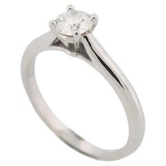 Cartier 1895 Solitaire 0.45 Carat Solitaire Diamond Ring Pt 51 US 5.5