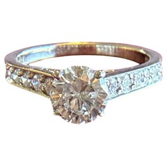 Cartier 1895 Solitaire 1.26 TW Diamond Paved Engagement Ring