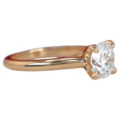 Cartier 1895 Solitaire 18K Yellow Gold 1.92 Carat Round Diamond Engagement Ring
