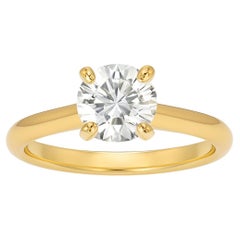 Cartier 1895 Solitaire 18K Yellow Gold 1.92 Carat Round Diamond Engagement Ring