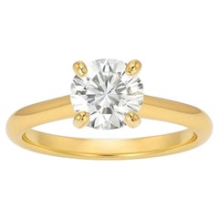 Cartier 1895 Solitaire 18K Yellow Gold 1.92 Carat Round Diamond Engagement Ring