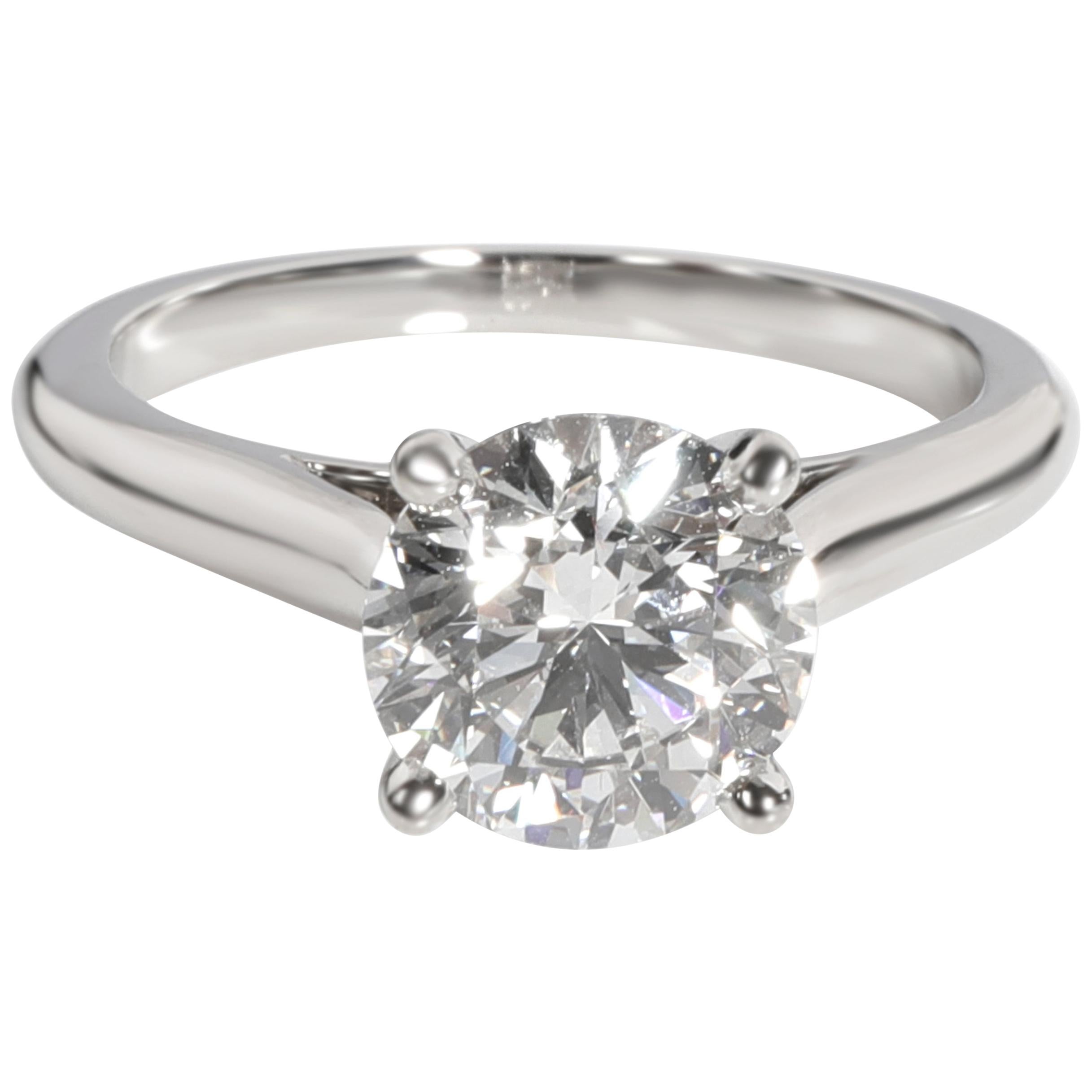 Cartier 1895 Solitaire Diamond Engagement Ring in Platinum E VVS2 1.78  Carat For Sale at 1stDibs | cartier 2ct engagement ring, cartier 2 carat diamond  ring, cartier platinum diamond ring