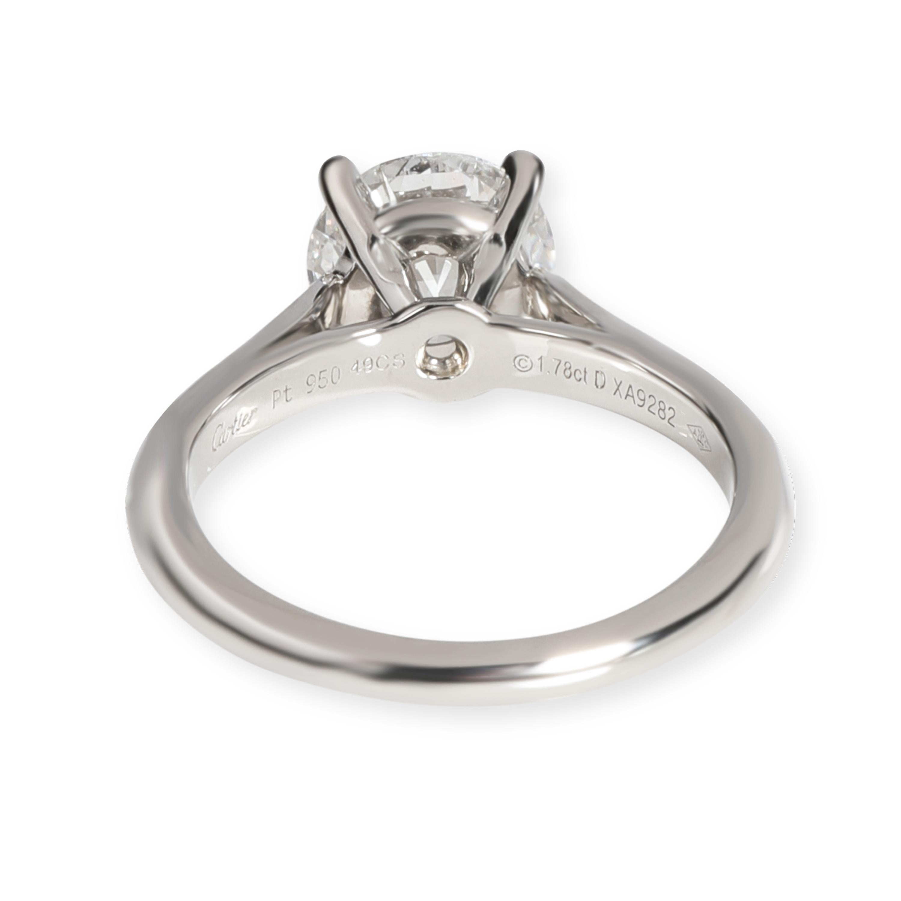 Cartier 1895 Solitaire Diamond Engagement Ring in Platinum E VVS2 1.78 CTW

PRIMARY DETAILS
SKU: 103693
Listing Title: Cartier 1895 Solitaire Diamond Engagement Ring in Platinum E VVS2 1.78 CTW
Condition Description: Retails for 60,400 USD. In