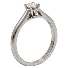 Cartier 1895 Solitaire Diamond Platinum Ring 