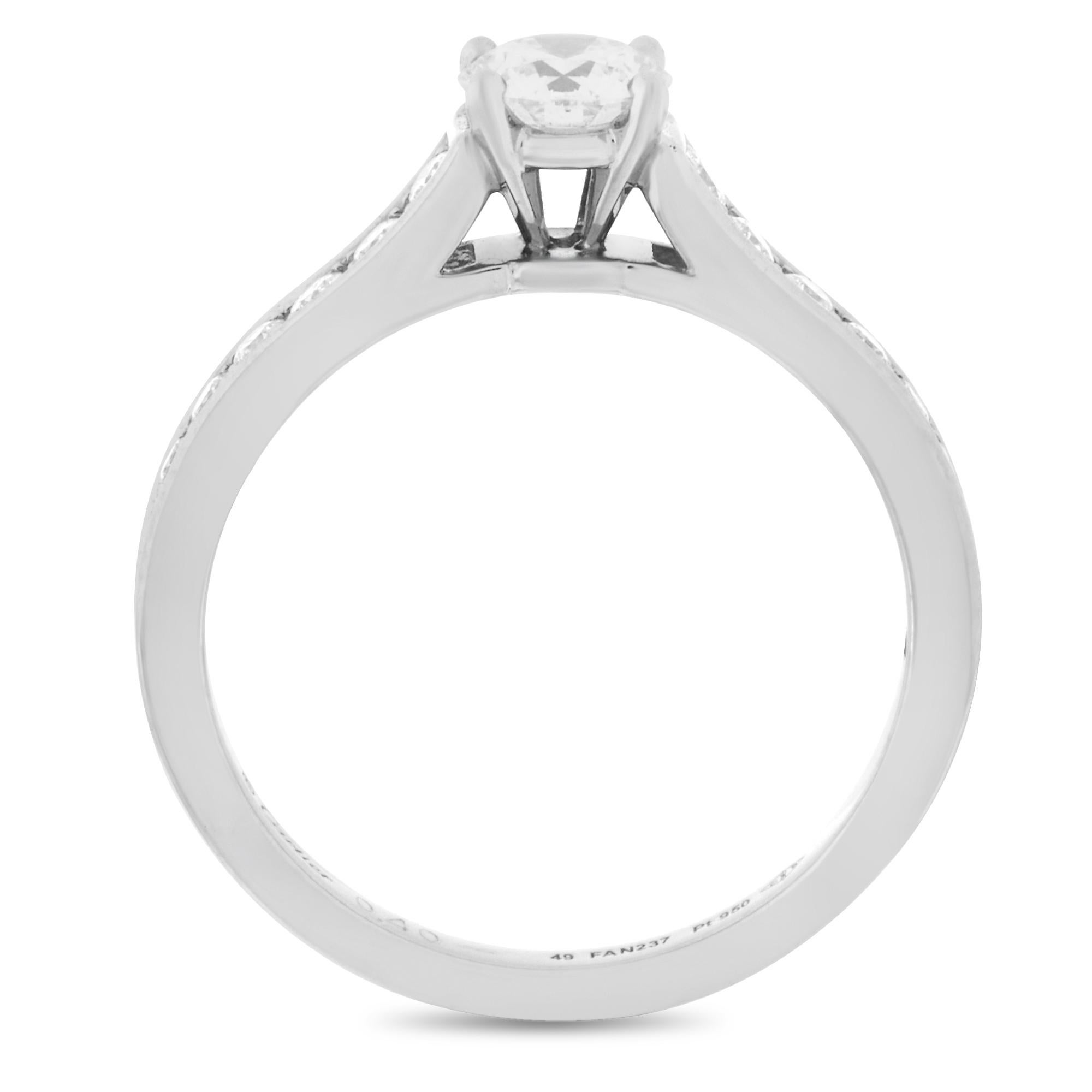 A beautiful platinum ring from the 