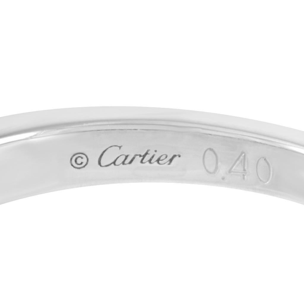 Women's Cartier 1895 Solitaire Platinum 0.40 Carat Diamond Ring