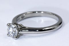 Cartier 1895 Solitaire Platinum Diamond Ring, 0.7 Carat VVS1 E
