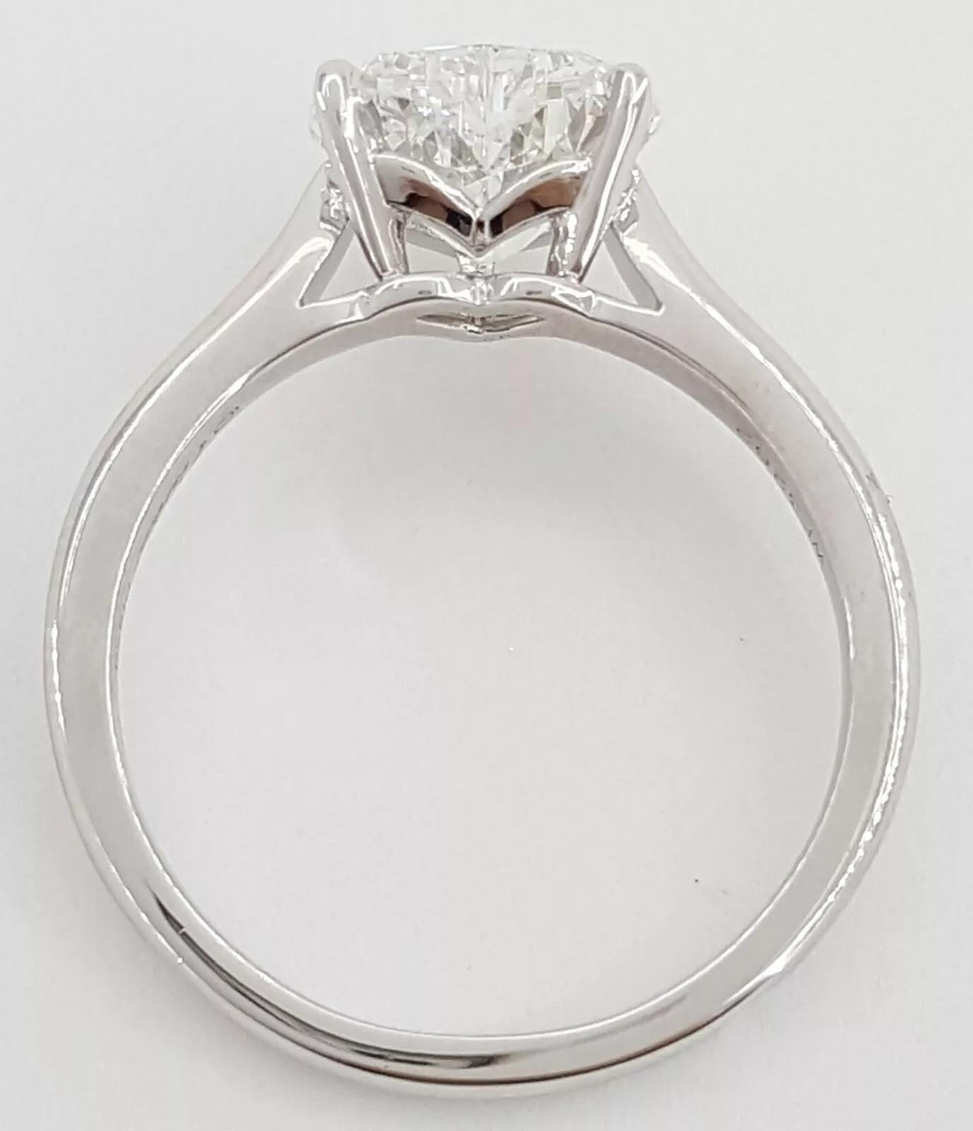 Cartier 1895 Solitaire Platinum Engagement Ring in vendita 1