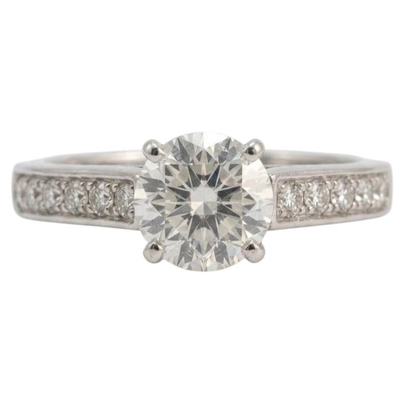 Cartier 1895 Solitaire Platinum Round Brilliant Cut Diamond Ring