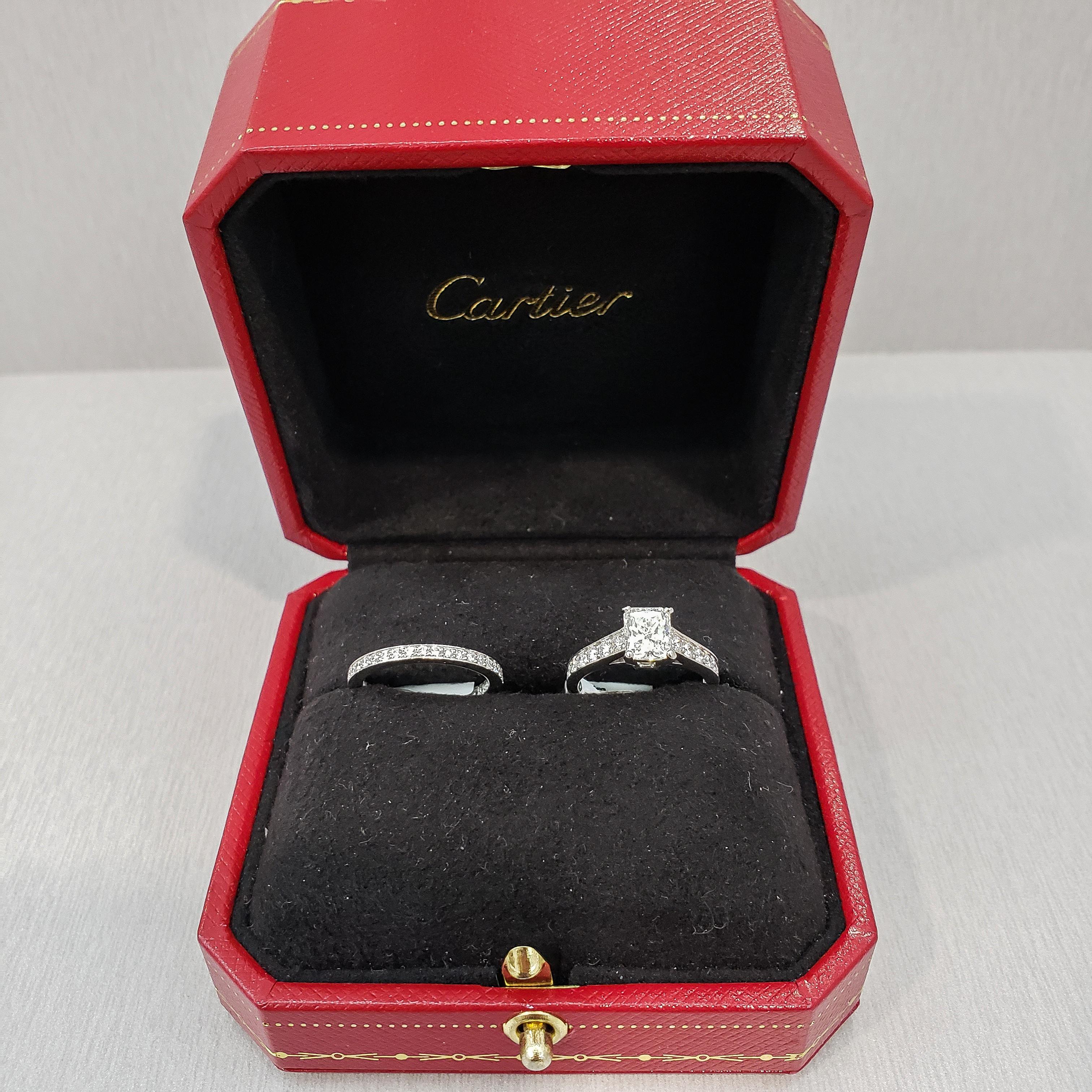 cartier radiant cut engagement ring