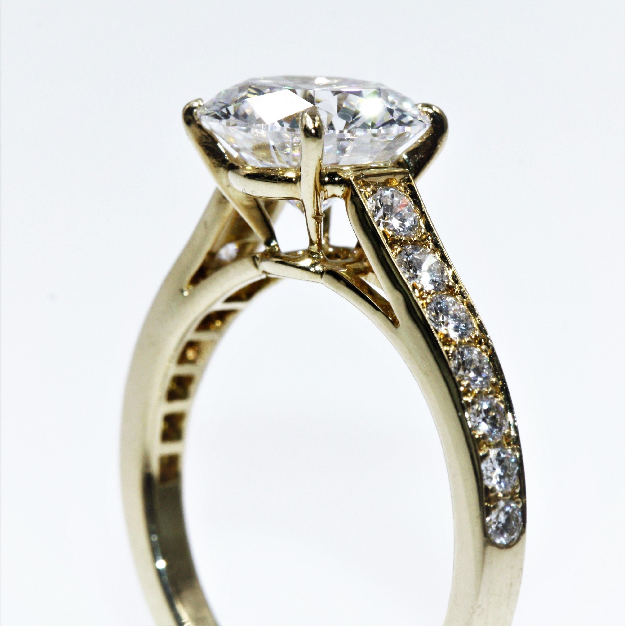 cartier yellow diamond engagement ring