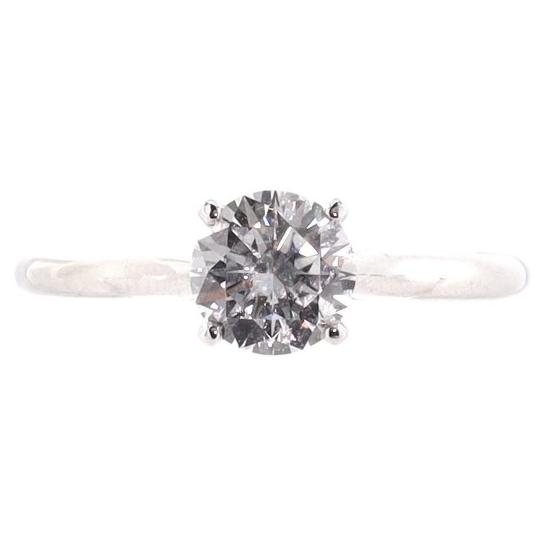 Cartier 1895 Solitaire Ring 18k White Gold with RBC Diamond D/VS1 0.80 ...