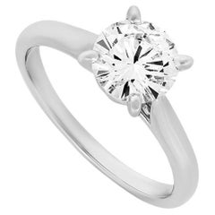 Cartier 1895 Solitaire Round Brilliant Cut Ring 1.54 Carat GIA Certified