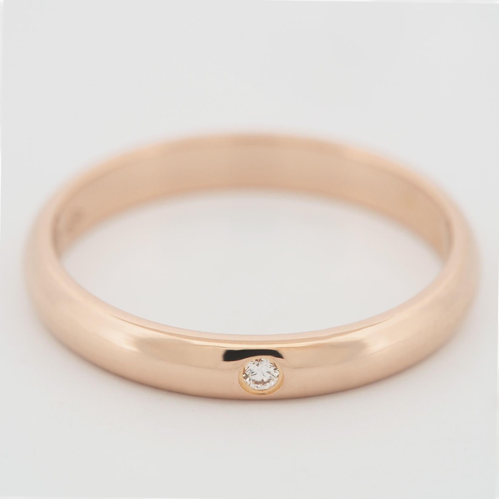 Cartier 1895 Ehering Diamantring 48 PG US 4.5 im Zustand „Gut“ im Angebot in Kobe, Hyogo