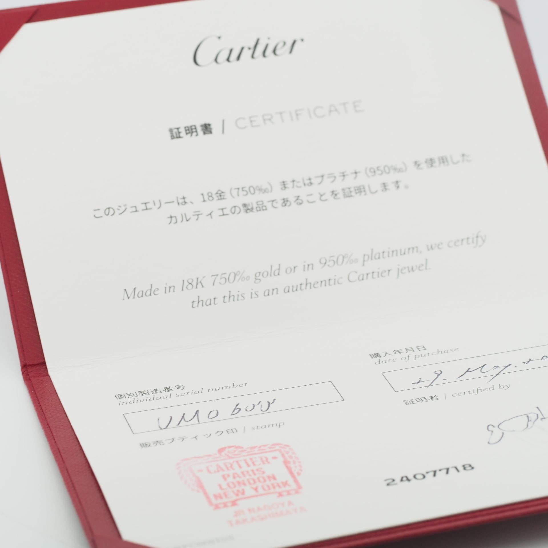 Cartier 1895 Anello con diamante 48 PG US 4.5 in vendita 3