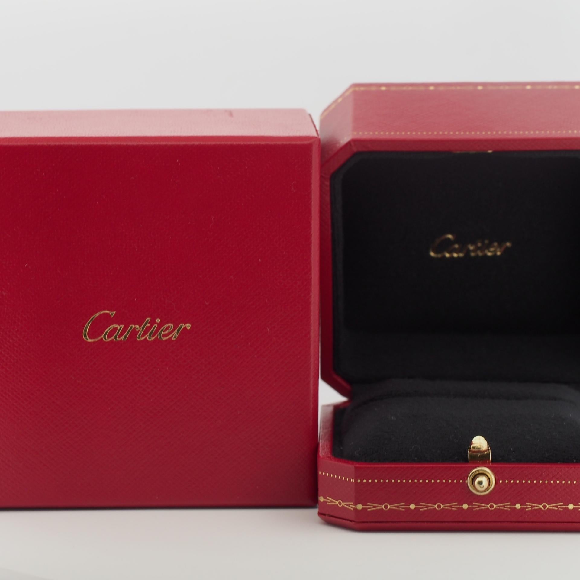 Cartier 1895 Anello con diamante 48 PG US 4.5 in vendita 4