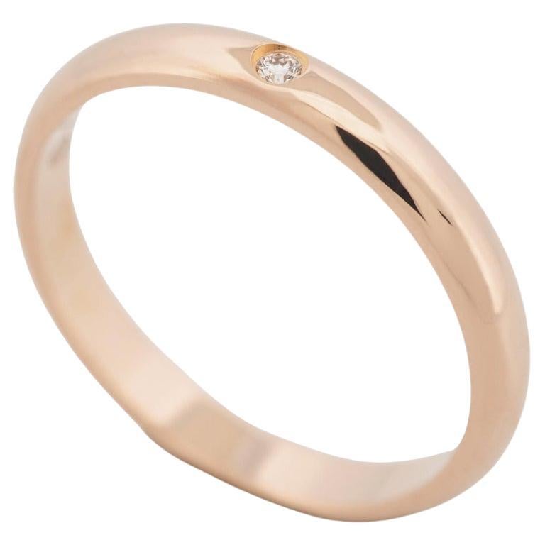 Cartier 1895 Wedding Band Diamond Ring 48 PG US 4.5