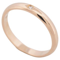 Cartier 1895 Wedding Band Diamond Ring 48 PG US 4.5