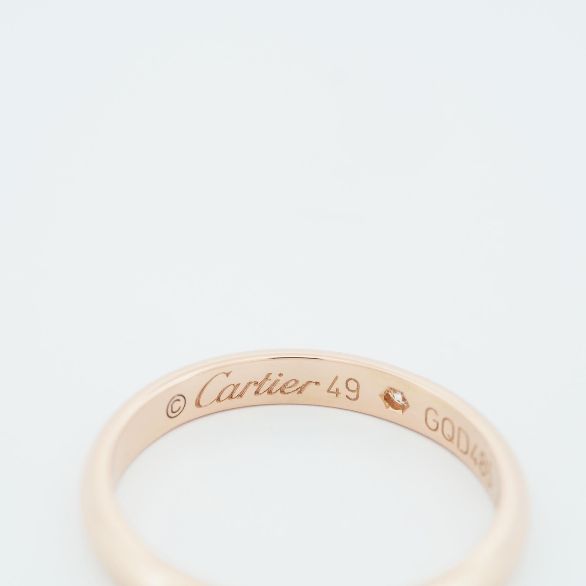 cartier love wedding band with engagement ring
