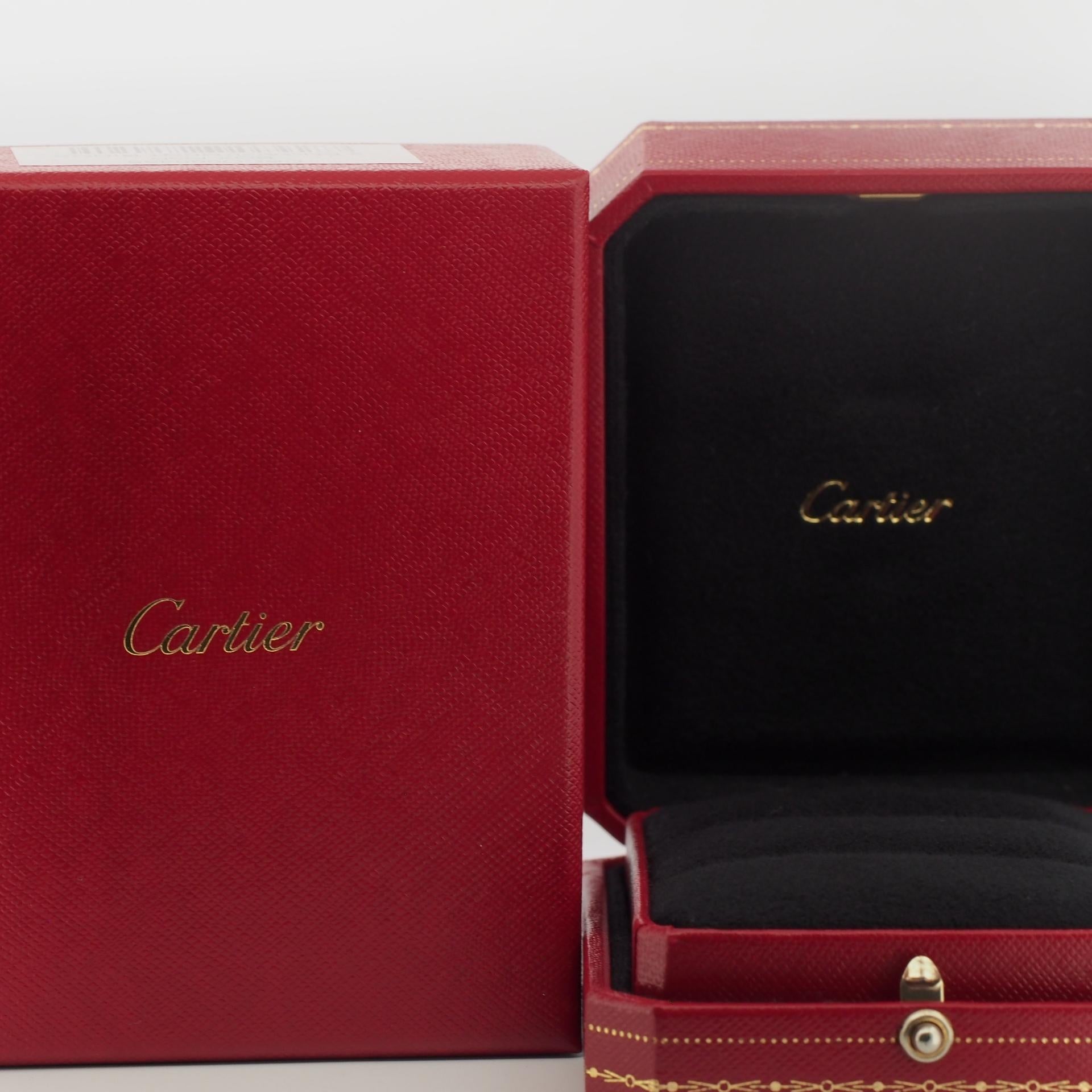 Cartier 1895 Wedding Band Diamond Ring 49 PT950 US 4.75 4