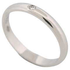 Cartier 1895 Wedding Band Diamond Ring 49 PT950 US 4.75